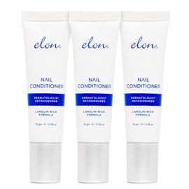 Elon Lanolin-Rich Nail Conditioner, Strengthens Nails & Protects Cuticles (10g tube, 3 Pack)