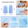 4 Pack Pet Bath Brush with Soap Dispenser,Dog Scrubber for