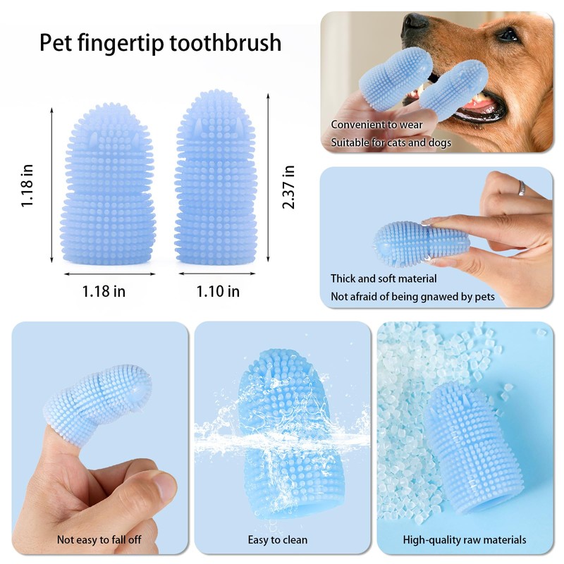 4 Pack Pet Bath Brush with Soap Dispenser,Dog Scrubber for