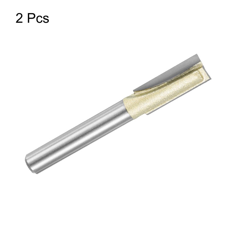 sourcing map 2pcs Bottom Cleaning Router Bit 5/16" Diameter 1/4"