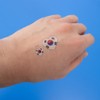Gustuff Taegukgi tattoo stickers, 10 pieces, mixed colors / 구스터프 태극기 타투 스티커, 10개, 혼합색상