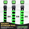 EGOFIX Socket Organizer Set 12PCS ABS Holder Kit - 1/4-Inch