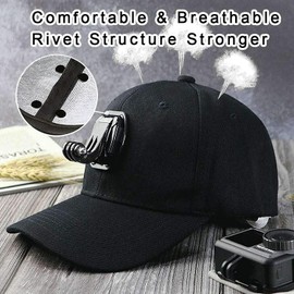 FOR GoPro 5 Hero 12/11/10/9/8/7 Plus/3/2/DJI OSMO Action Cameras Head Mount Hat
