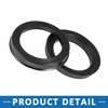 A ABSOPRO 73.1-54.1mm Wheel Hub Centric Rings Plastic Black (Set
