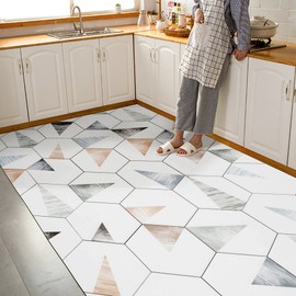 Large leather kitchen mat, floor mat, entrance mat K-5AL, (70x140) Dark Snow / 대형 가죽 주방매트 발매트 현관매트 K-5AL, (70x140)다크스노우