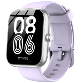 Smart Watch with Alexa Built-in, 1.83" HD Touchscreen, Bluetooth Call/Make Calls, IP68 Waterproof Fitness Tracker with 120+ Sport Modes, 24/7 Heart Rate & Sleep Monitor for iOS/Android (Purple)