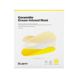 Dr.Jart+ Ceramidin Cream-Infused Face Mask for Dry Skin with Ceramides and Panthenol | Sheet Mask | Korean Skin Care | Travel Size, 1 Pack