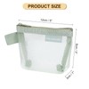 sourcing map Mini Zipper Mesh Bag 3" x 5", 5