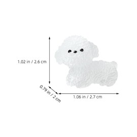 Alipis 20pcs Glow in the Dark Miniature Dog Figurines - Cute Resin Animal Ornaments for Home Decor and Garden Decoration