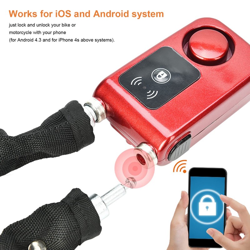 Bicycle Anti-Theft Keyless Alarm Bicycle Lock Anti-Theft Smart Alarm Lock