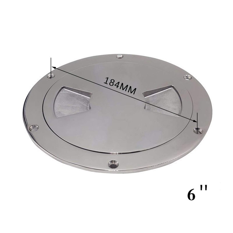 LOYALHEARTDY Marine Grade Stainless Steel Boat Deck Plate Hatch, 6"