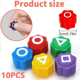 DGTSYAL Squid Gonggi Korean Game, 10 Pieces Classic Hand Eye Coordination Fun Gonggi Game, Gonggi Jack Stone Traditional Korean Game Set, for Children and Adults