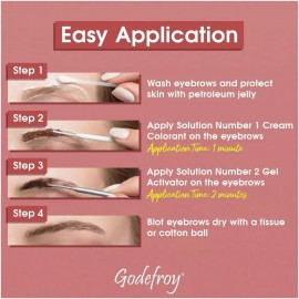 Godefroy Instant Eyebrow Tint Botanicals 3 Applications - Jet Black