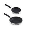 Zakarian by Dash TruPro Nonstick Stainless Steel 8" + 10"