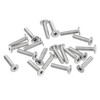 sourcing map M3-0.5 x 12 mm Pack of 20 Flat