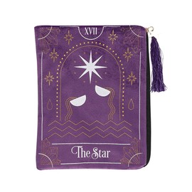 Grindstore Zippered Bag | The Star Tarot Card | 1 Piece | Purple | 20 cm x 20 cm x 15 cm