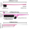 LIDOUK Hair Brush Set with Edge Brush, Bristle Brush, Rat