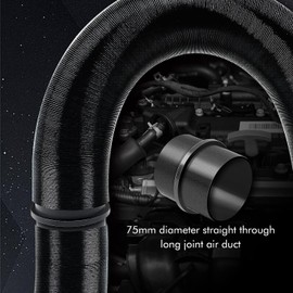 Jomiaeslion Connector Round Duct Pipe, Connector Ventilation Pipe Round Duct Pipe Plastic 75mm Ducting Joiner Connector Pipe For Eber-spacher We-bas-to Heater