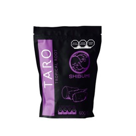 SHIBUMI Latte Sabor Taro, empaque tipo Pouch de 600 gramos (polvo para preparar bebidas, calientes, frapés o en las rocas)