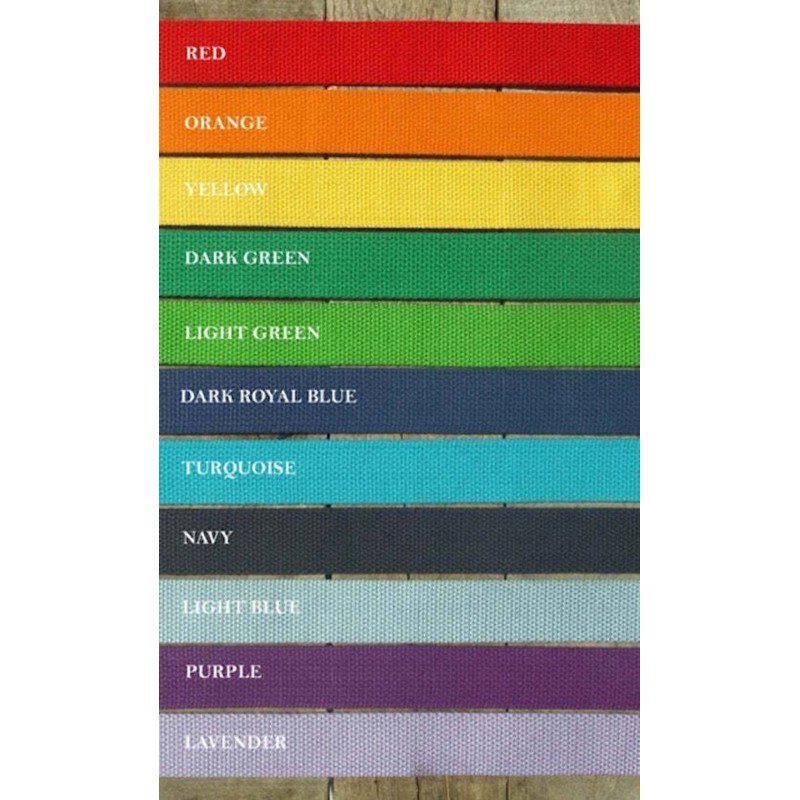 Navy Lacrosse D-Ring Belt Brass D-Ring 38 Orange