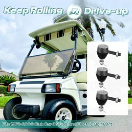 Ball Joint Kit,Set of (3) Tie Rod End with grease fitting Fits for Club Car DS Golf Carts (1976-2008)