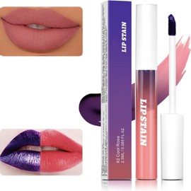 Bluemega Brillo Labial Peel-Off, Tinte de Labios Despegable, Color C Tinte de Labios, Brillo y Textura Sedosa, Larga Duración y Sin Pegajosidad, Hidratación y Resistencia