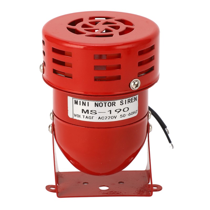 Industrial Motor Alarm Bell Red Color Steel Mini Horn Sound