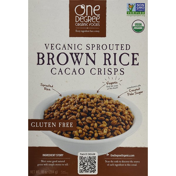 One Degree Cereal Rice Cacao Crisp, 10 oz