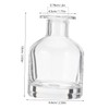 PACKOVE 2pcs Glass Reed Diffuser Bottles Decorative Empty Fragrance Containers