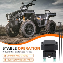 GoaMotors Ignition Coil with Fuel Line Spark Plug Solenoid Relay Compatible with Yamaha Grizzly 660 YFM660 Rhino 660 YXR660 YXR66 4WD Compatible with Suzuki 250 300E Compatible with Kawasaki KSF400