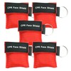 5 Packs CPR Face Shield, One-Way CPR Mask for Pocket