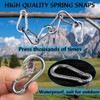 Ekunbuy Spring Snap Hooks, 304 Stainless Steel Carabiner Clip Heavy