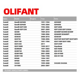 OLIFANT Rear Brake Master Cylinder for Suzuki GS500 GSX 600 650 750 1100 1200 1250 1300R/GSXR GSX-R 600 750 1000 1100 RF600 RF900 SV650 SV1000 Bandit GSF 400 600 1200 1250