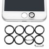 50 Pieces Black Split Rings Metal Round Key Rings Small