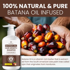 Beadlamey ㅤ Root Activator Batana Oil Hair Growth Shampoo: Natural Hair Loss Shampoo for Thinning Hair for Women and Men - Daily Hair Care at Home - 10.1 fl.oz