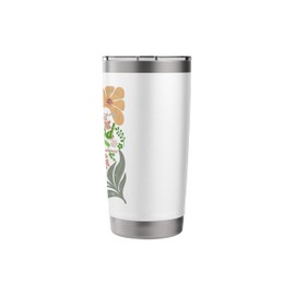 Boho Support Squad Sunflower Hair Mental Health Awareness Stainless Steel Insulated Tumbler