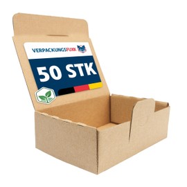 Small Parcel Brown 145 x 100 x 50 mm | Pack of 50 Single Wall Shipping Boxes | DHL Small Parcel Box | Maxi Letter Box Mini Pack