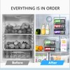 Xicennego 2-Tier Large Stackable Soda Can Organizer for Refrigerator -