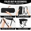 Upgrade Load-bear 267lb Foldable Backpack Stool with Pocket Portable Chair