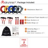 Coolrunner 14 PCS Resistance Bands Set, Exercise Tubes, 20lbs to