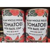 Trader Joe Italian Whole Peeled Tomatoes with Basil Leaf 28oz