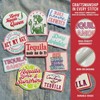 10PCS Drink Tequila Patches, Funny Drinking Quote Embroidered Appliques for