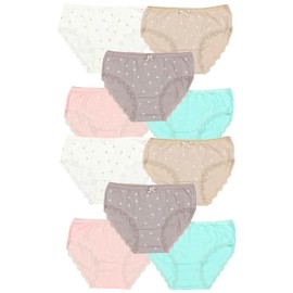 TupTam Girls' Briefs with Print (Pack of 10) - 104-110