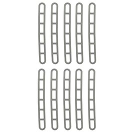 Pack of 10 Ladder Guylines for Awnings, Extra Strong, Robust, High Storm and Wind Resistance (22.5 cm, 6-Hole)