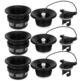 3Pcs Safety Air Valve with Filter Mesh Accessory for Inflatable Tent Boat Kayaksblack