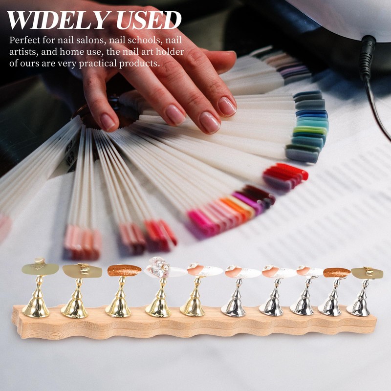 Healeved Nail Art Holder - 1 Set Metal Nail Stand