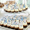 18pcs Glitter Polar Bear Dessert Cupcake Topper Pick for Winter