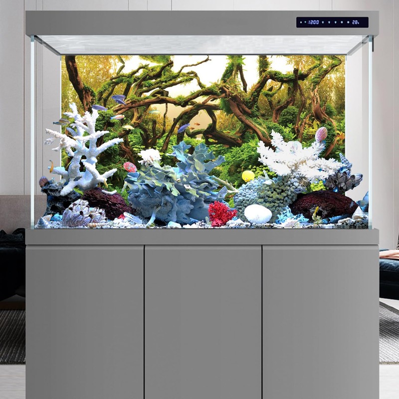 AWERT 48x24 inches Aquarium Background Branches Aquarium Background Aquatic Plant