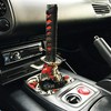 EZAUTO WRAP 26cm Red Black Shift Knob Samurai Sword Alloy