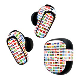 Bose QuietComfort Earbuds II Skin Stickers for Bose Earbud 2 3 Body 1 Set Protective Film Deco Flag World English Letter 012911